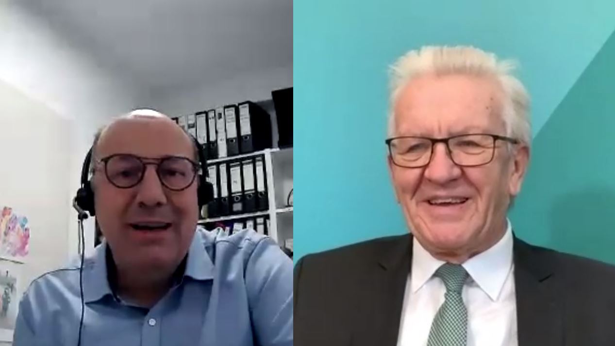 Innovationen sind unsere Stärke –  Winfried Kretschmann im Austausch mit Unternehmern aus der Region