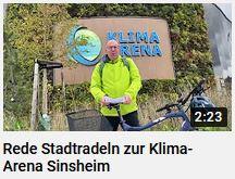 Rede bei der Sternfahrt zur Klima-Arena beim Stadtradeln 2020